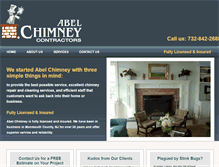 Tablet Screenshot of abelchimney.com